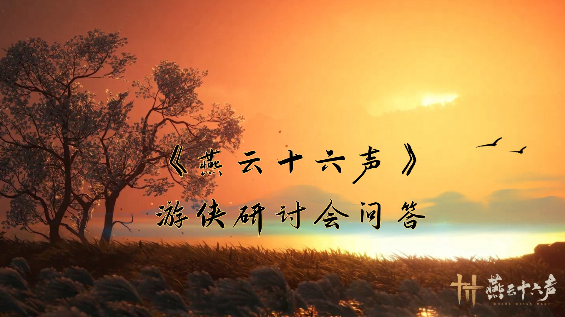 《燕云十六声》游侠研讨会问答