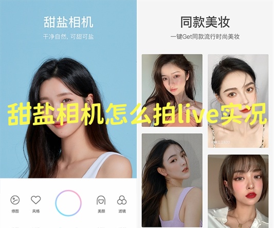 甜盐相机怎么拍live实况