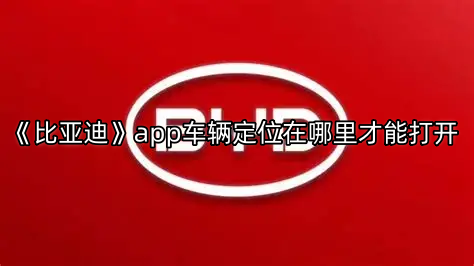比亚迪app车辆定位在哪里才能打开
