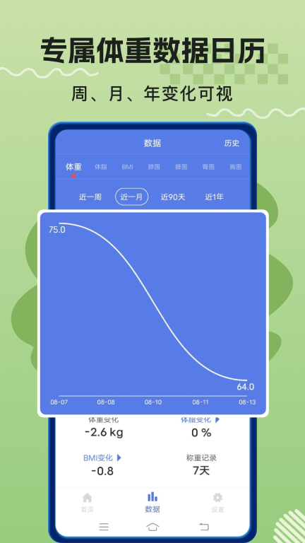 体重记录打卡截图2